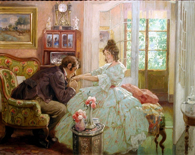 Courtship Scene by Rudolf Alfred Hoeger